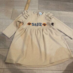 BUSY BEES SMOCKS GIRLS SADIE LONG SLEEVE DRESS SIZE 5